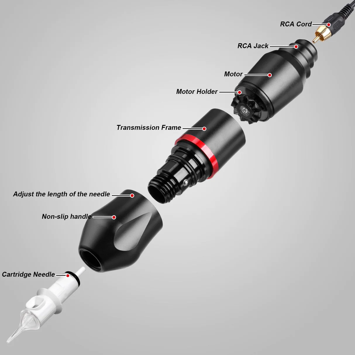 HawkInk rotary tattoo gun