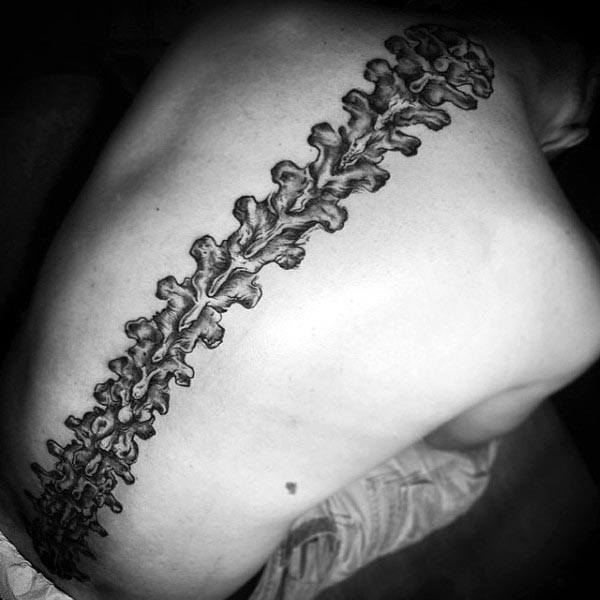 spine anatomical tattoo