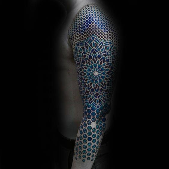 fractal geometric tattoo