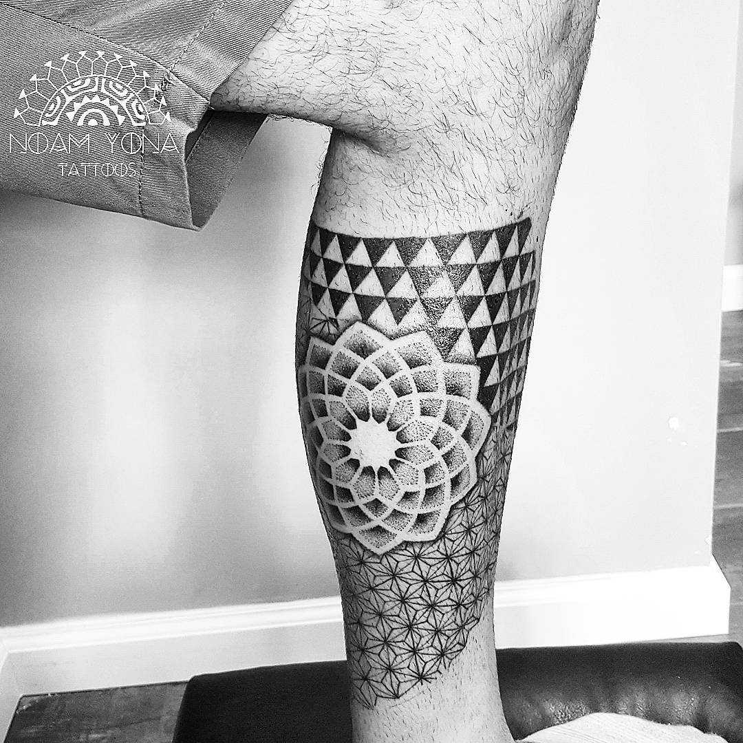 geometric mandala tattoo