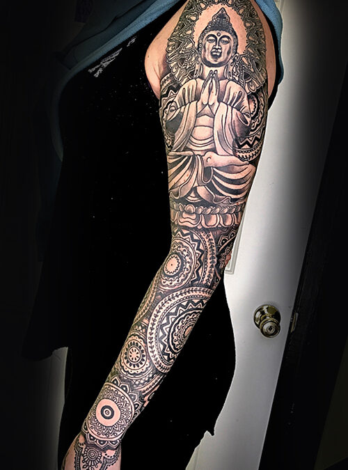 mandala tattoo sleeve