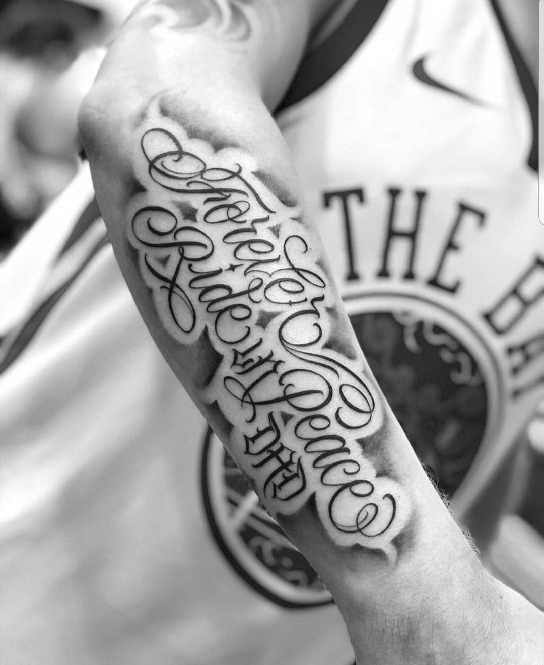 custom script tattoo