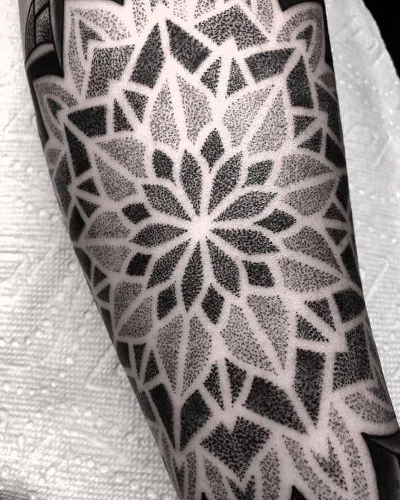 dotwork black and grey