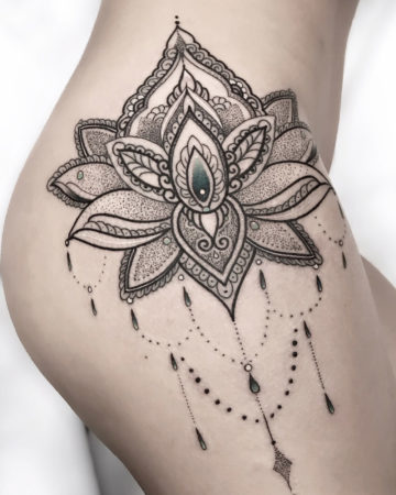 mandala flower tattoos