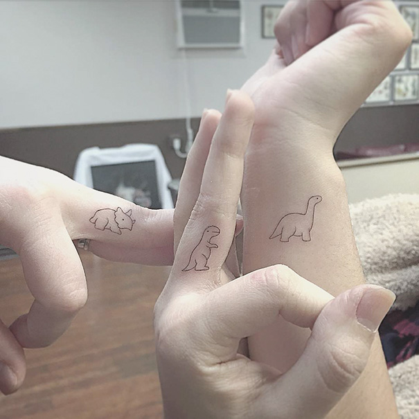 minimalist tattoos friends