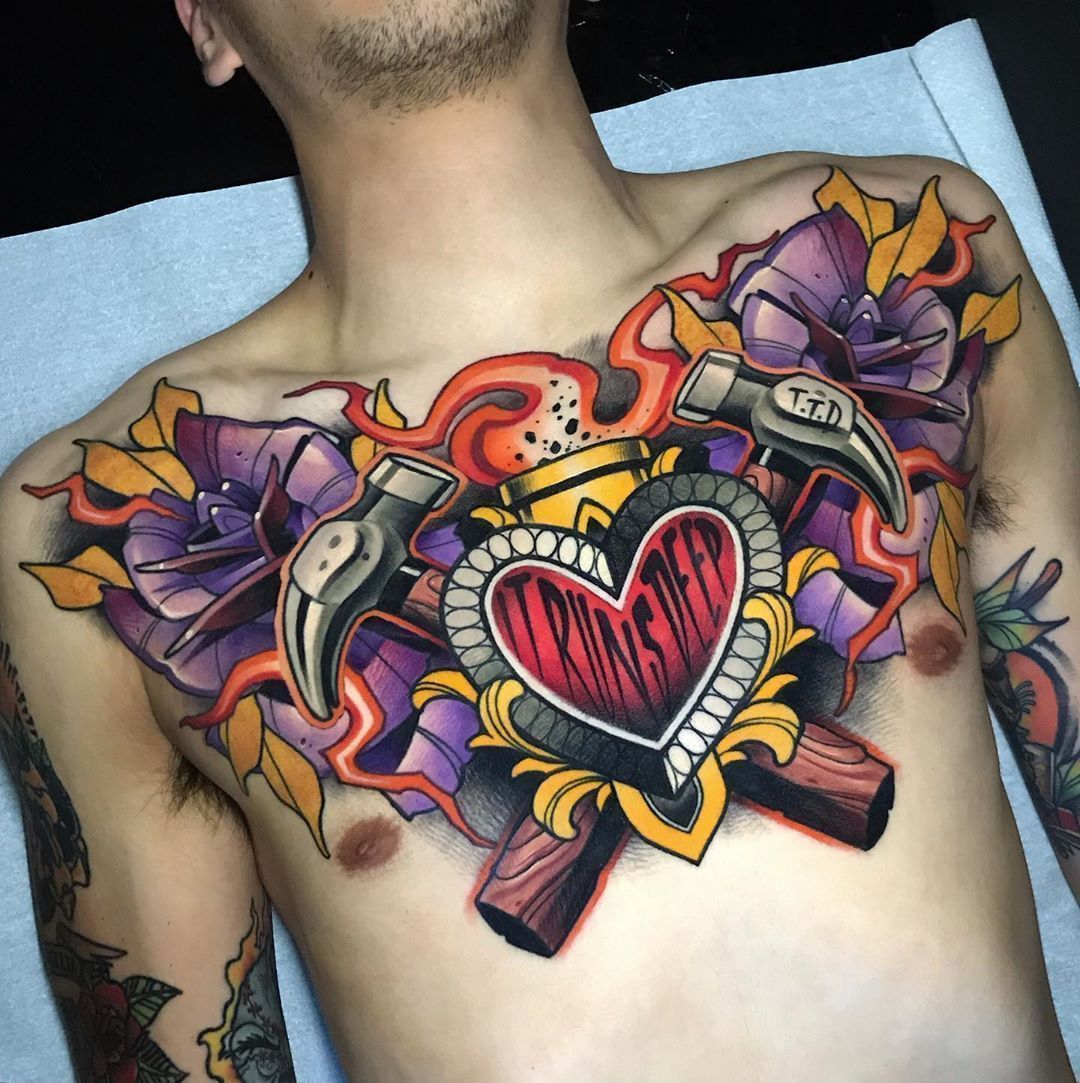 new school neo traditional tattoo